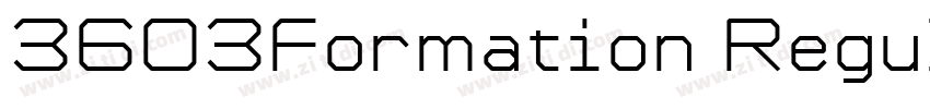 3603Formation Regula字体转换
